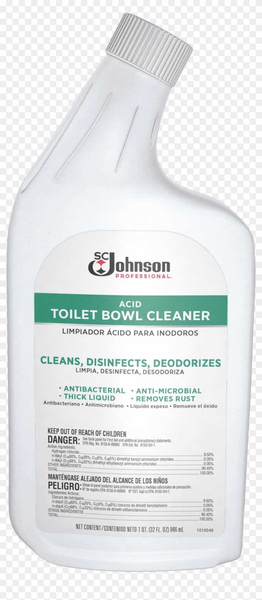 Sc Johnson Professional Toilet Bowl Cleaners - Bottle Clipart #4111483