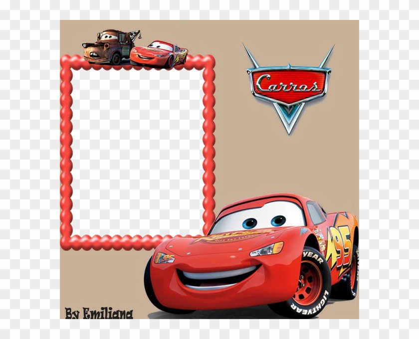 Molduras Carro Da Disney - Convite De Aniversario Carros Para Editar Clipart