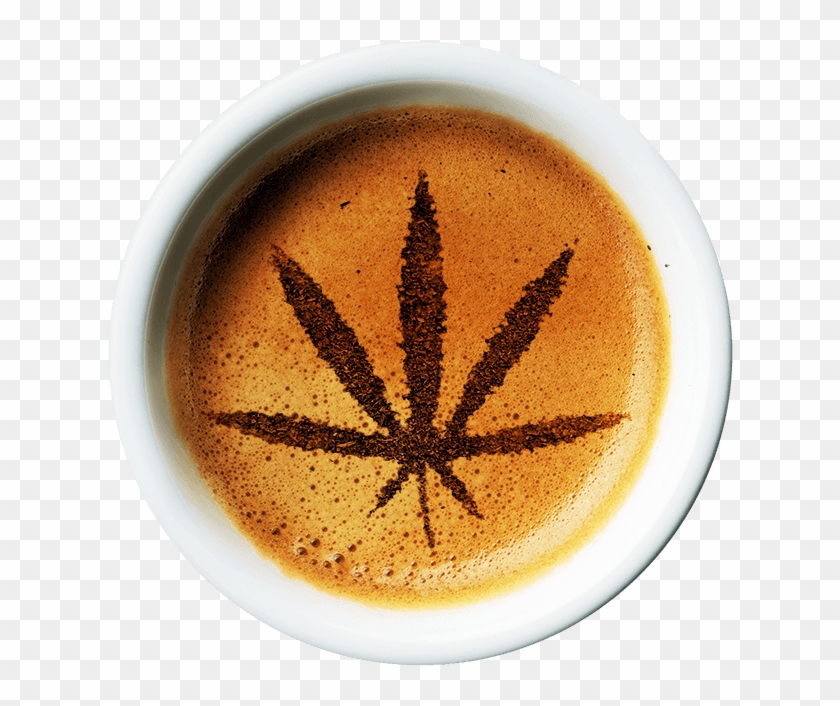 Marijuana Infused Coffee With Pot Leaf - Cup Clipart