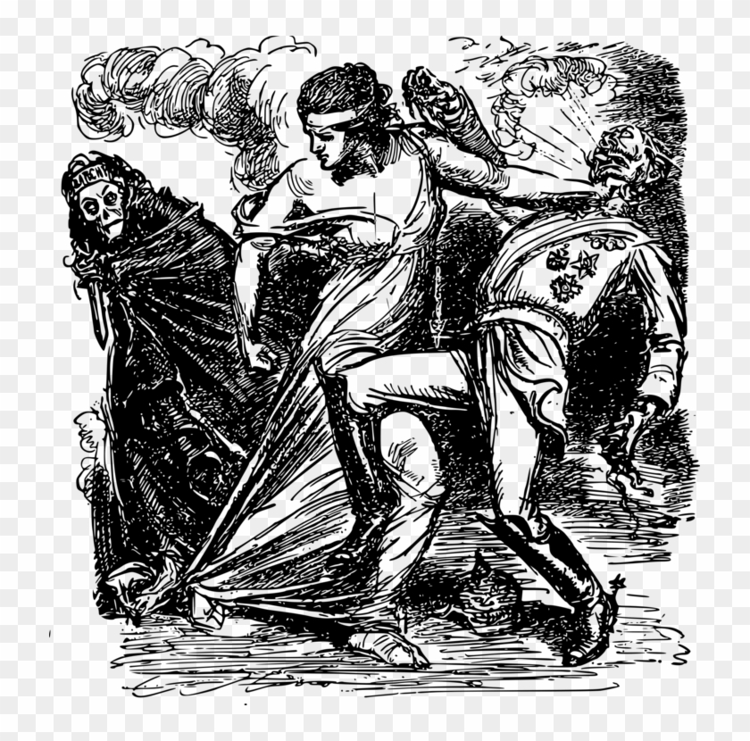 Combat Black Death Plague Cartoon - Death In Ancient Art Clipart