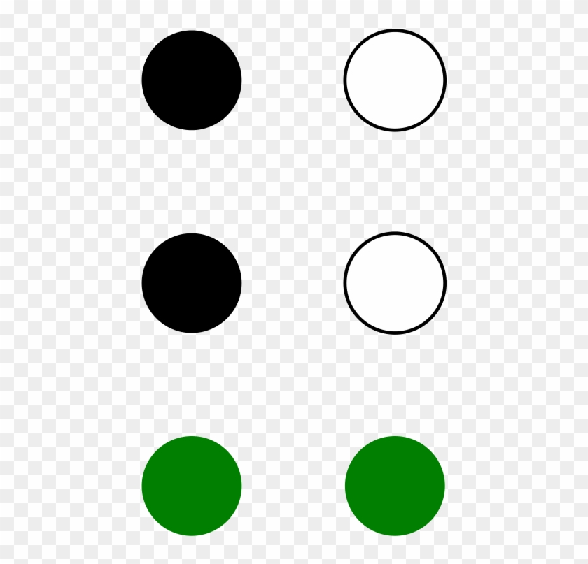 Japanese Hi Braille - Circle Clipart #4113272