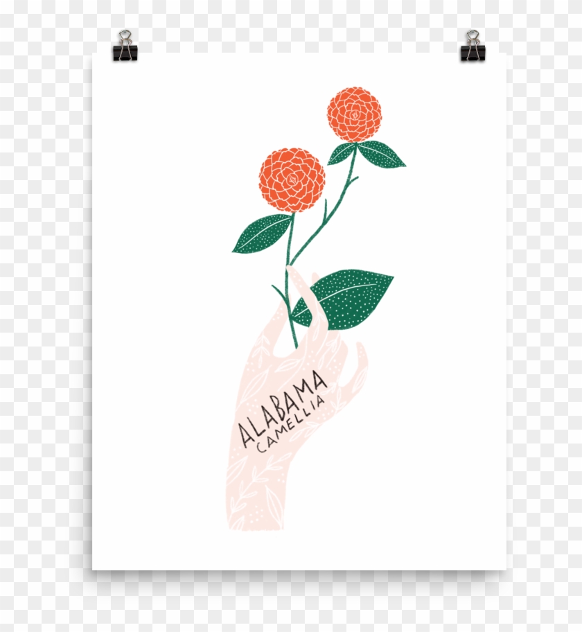 Alabama State Flower Print - Illustration Clipart #4113939