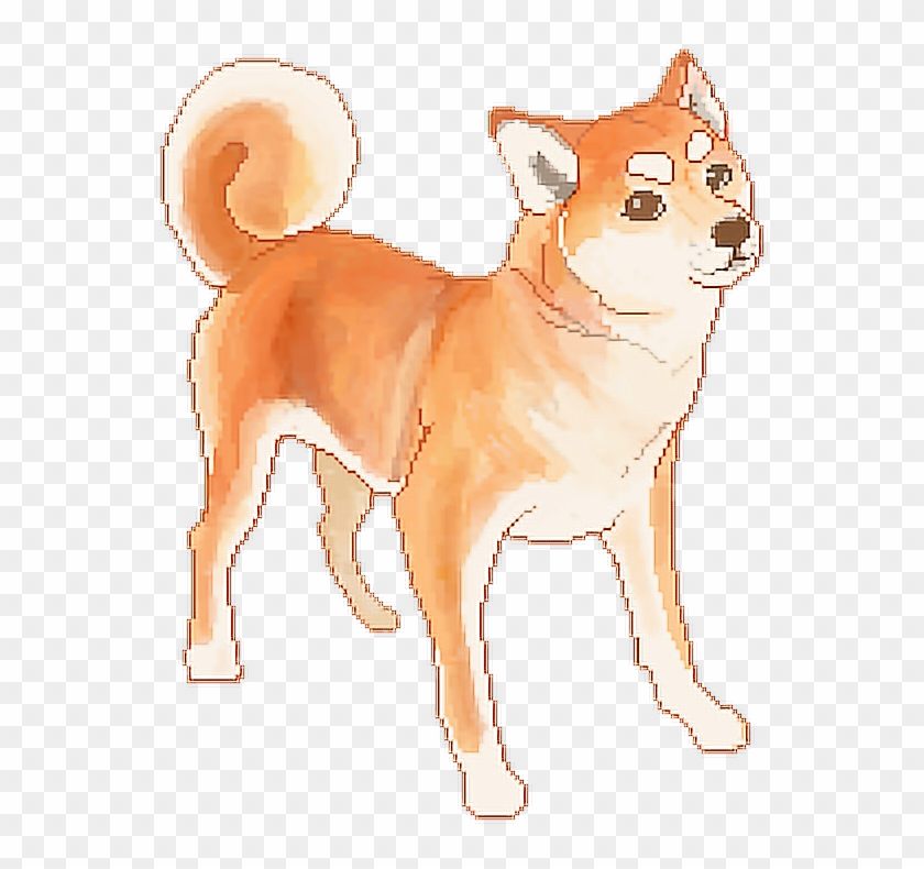 #ftedogs #dog #pixel #tumblr - Shiba Inu Pixel Art Clipart #4114279