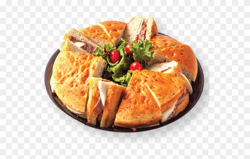 Beef Focaccia Sandwich Tray - Dish Clipart