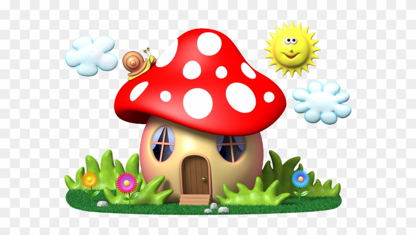 Mushroom Clipart Teacher - Cute Mushroom House Clipart - Png Download #4114750