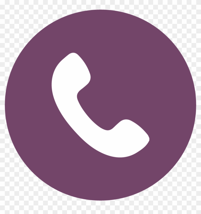 Call Our Office - Grey Circle Phone Icon Clipart