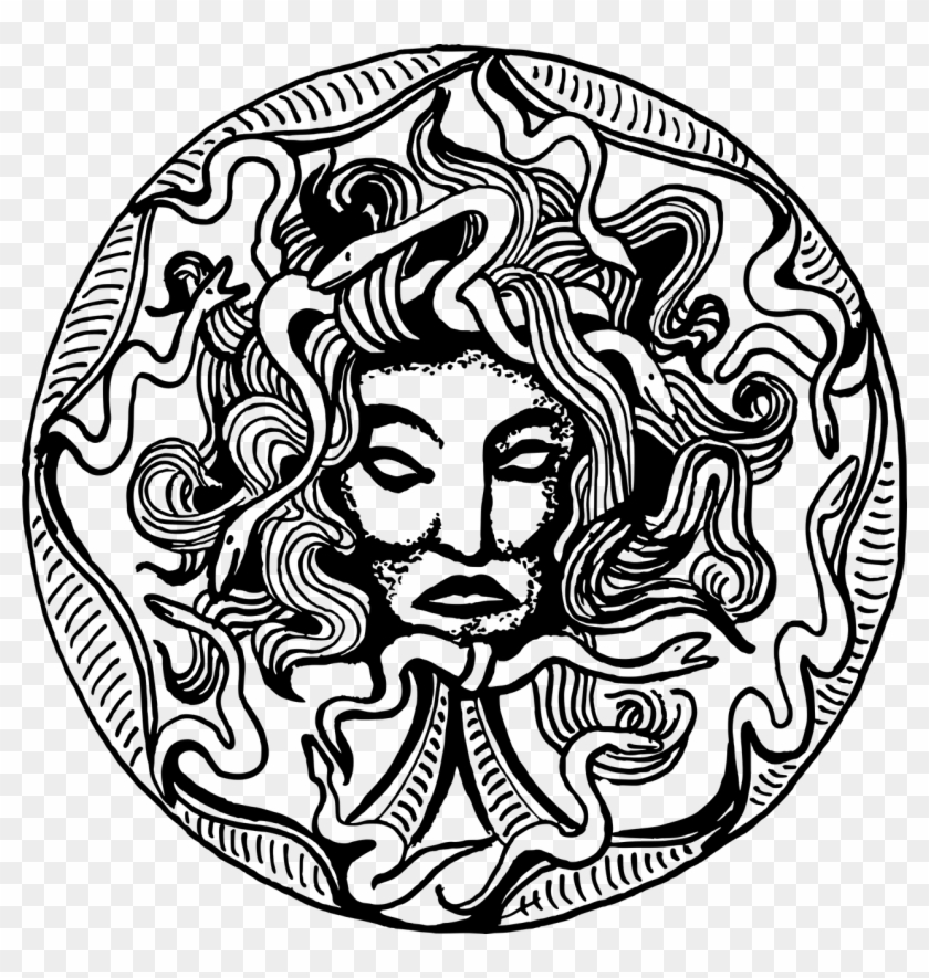 Amulet Gorgon Greece Greek Png Image - Gorgoneion Png Clipart