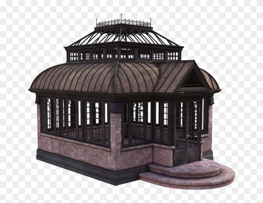 Conservatory Building Windows Doors Floor Stone - Gazebo Clipart #4115252