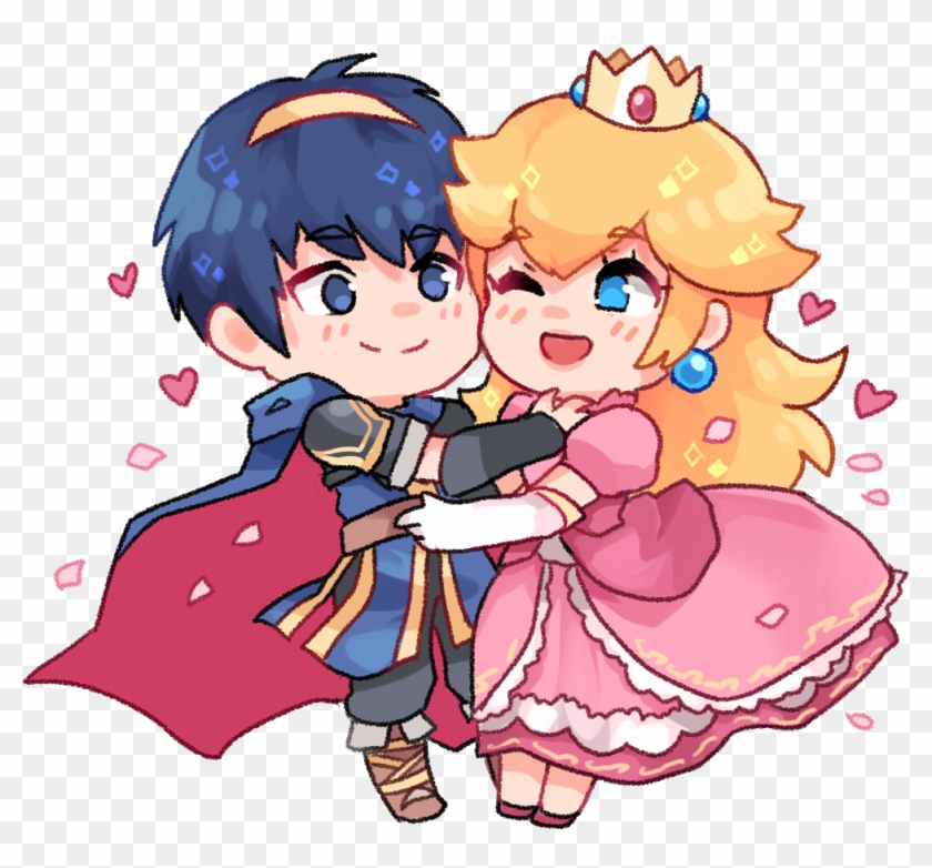 All The Princess Peach X Her Boyfriends Artworks I've - Cartoon Clipart #4115345