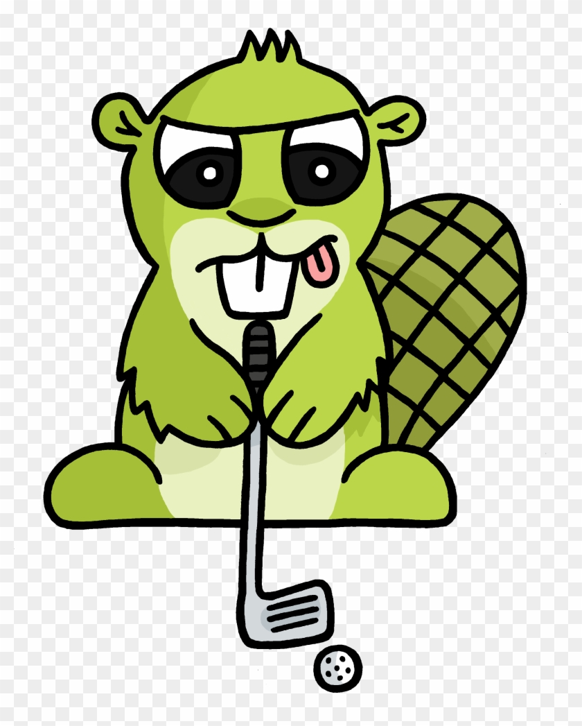 Golf Cartoon Png - Angry Beaver Emoji Transparent Clipart