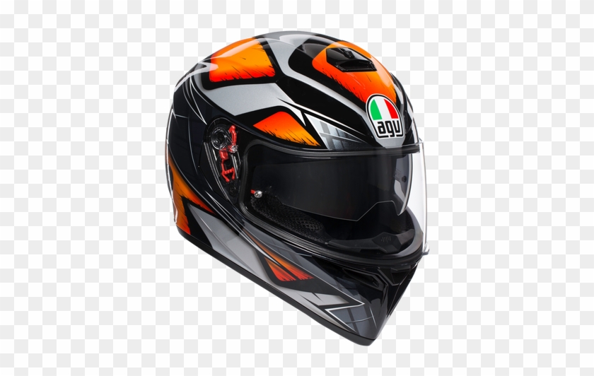 Agv K3 Sv Liquefy Full Face Helmet - Agv K3 Sv Liquefy Orange Clipart #4116182
