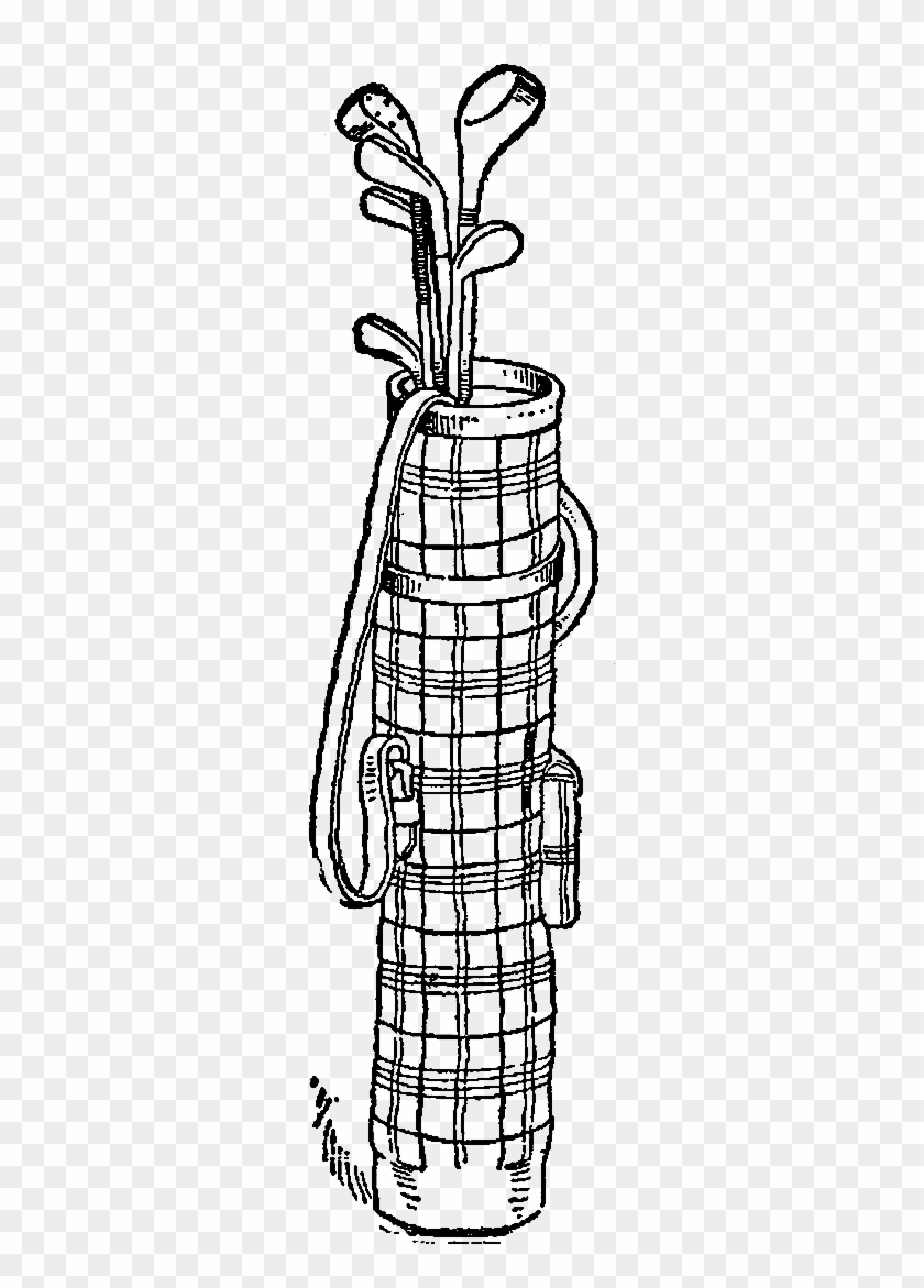 Golf Clubs Clip Art - Sketch - Png Download