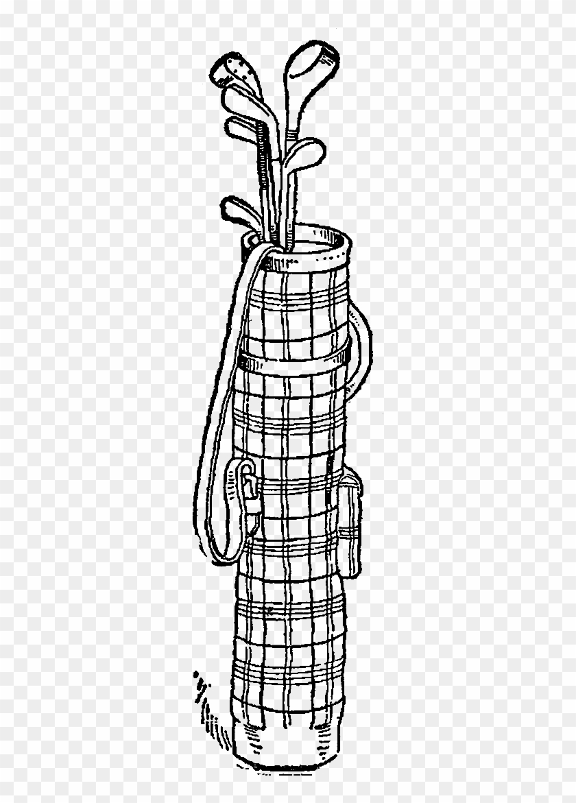 Golf Clubs Clip Art - Sketch - Png Download #4116215