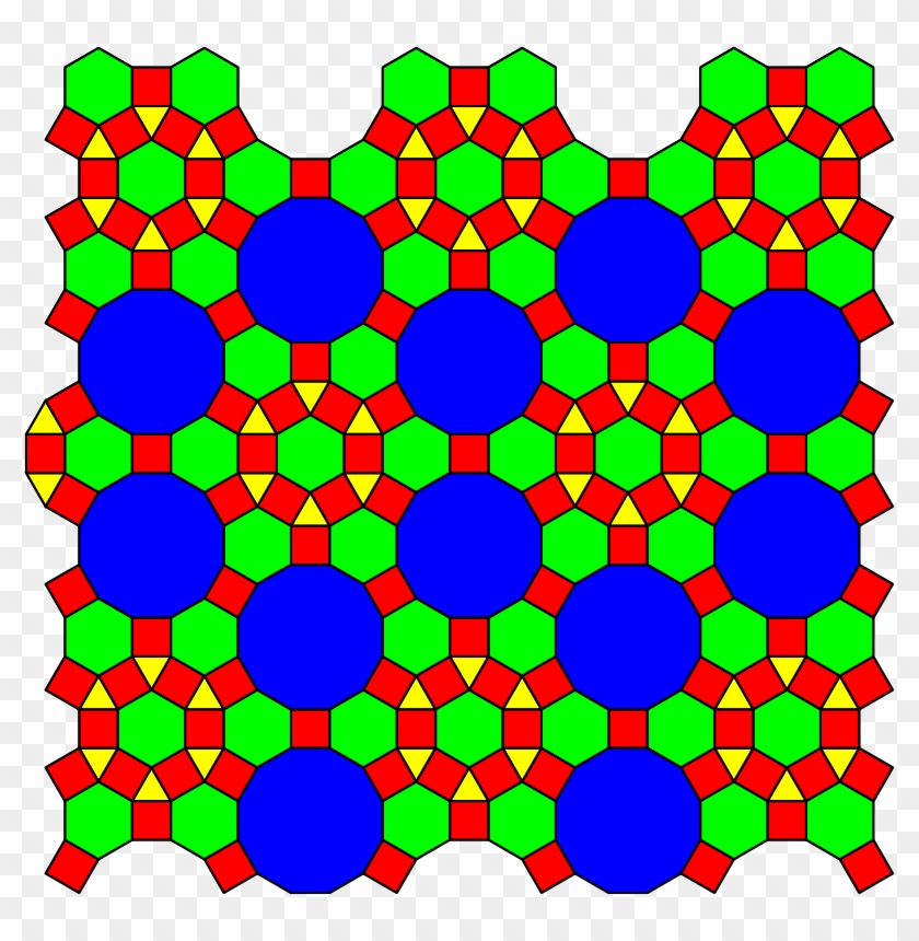 4-uniform Tiling 29 - Tessellations Clipart #4116550