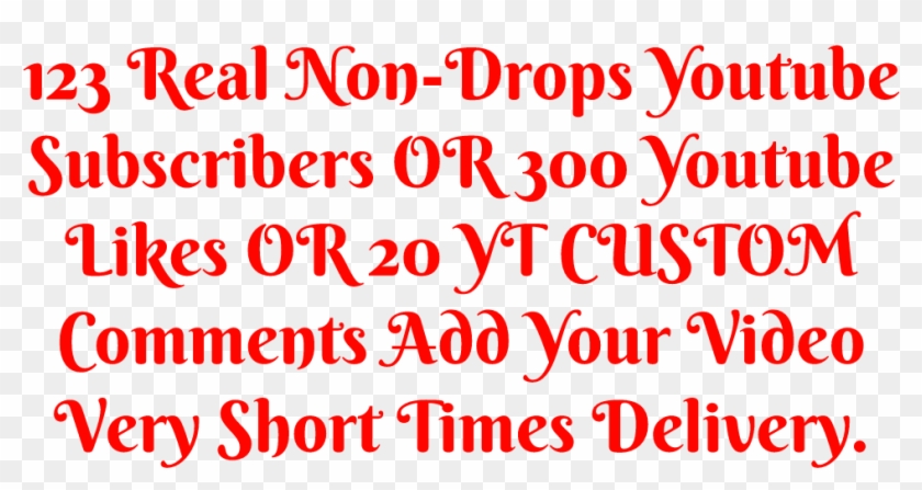 123 Real Non Drops Youtube Subscribers Or 300 Youtube - Hees Hooyo Qoraal Ah Clipart #4117550