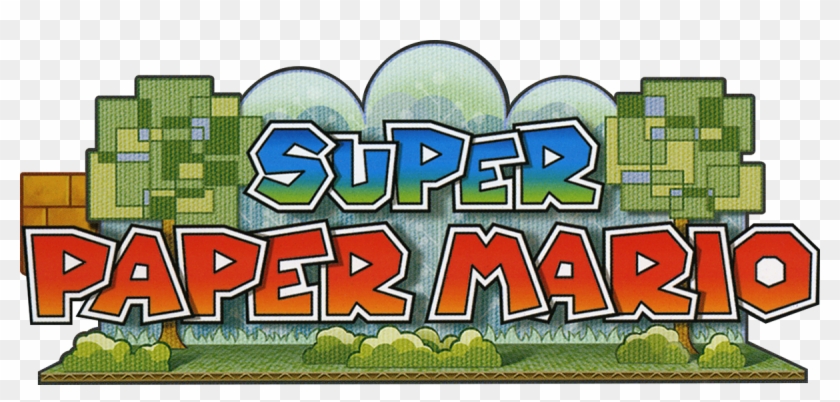 Super Paper Mario - Super Paper Mario Title Clipart