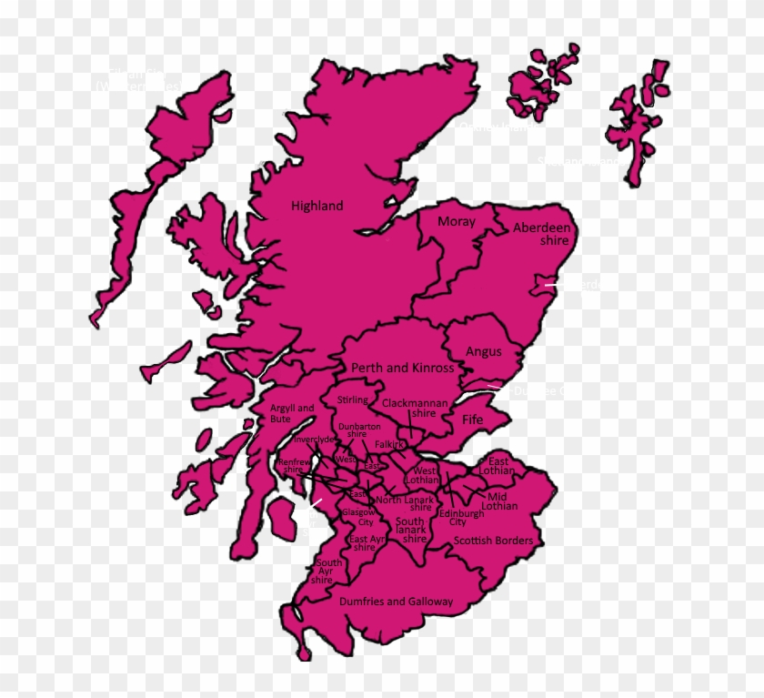 Artists Regional - Scottish Highlands Map Clipart #4117891