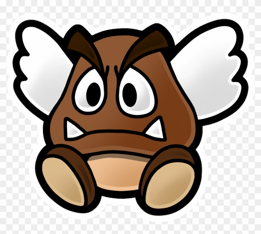 Super Paper Mario Paragoomba , Png Download - Paper Mario Color Splash Enemies Clipart #4118010