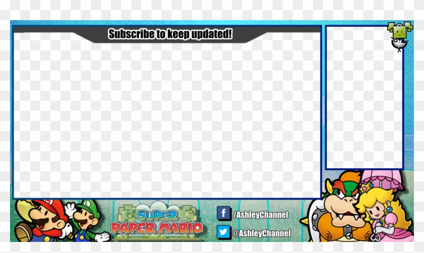 And My Full Play Through Of Super Paper Mario - Overlay Stream Super Mario Clipart #4118106