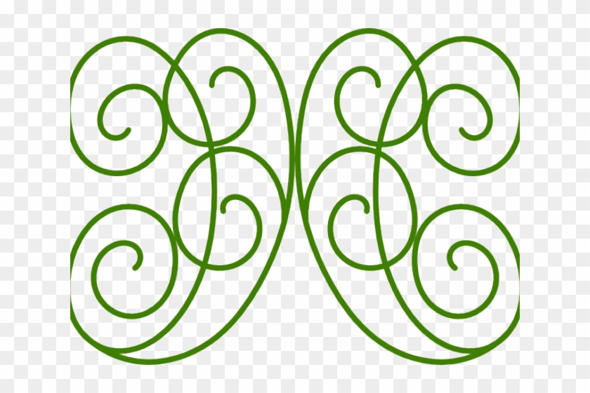 Gold Page Swirls Clipart #4118543