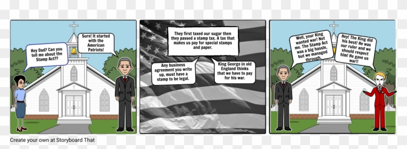 Stamp Act - Cartoon Clipart