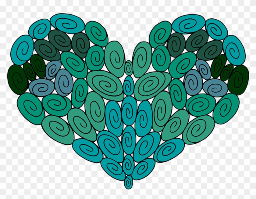60 Swirl Heart - Pill Clipart