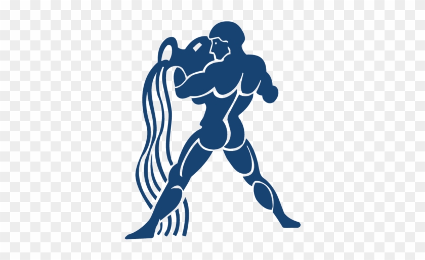 Acuario Png - Zodiac Sign Blue Aquarius Clipart