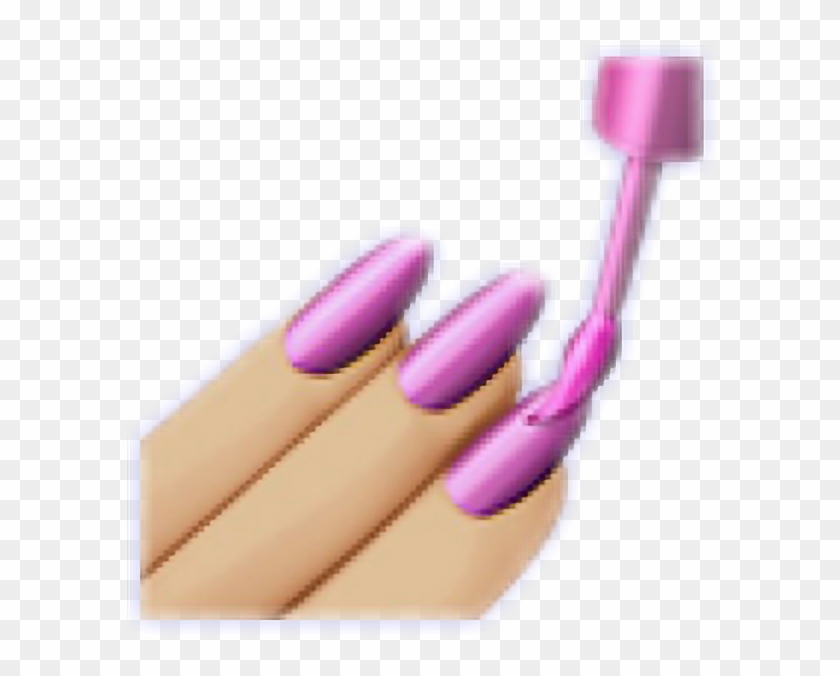 #painting #paint #pink #nails #paintingnails #emoji - Toothbrush Clipart #4119308