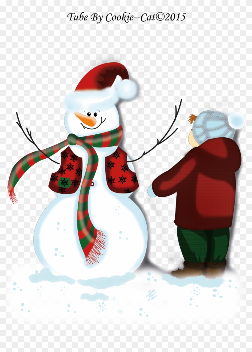 Par Cookie-cat Creations Dans Accueil Le 12 Décembre - Snowman Clipart #4119434