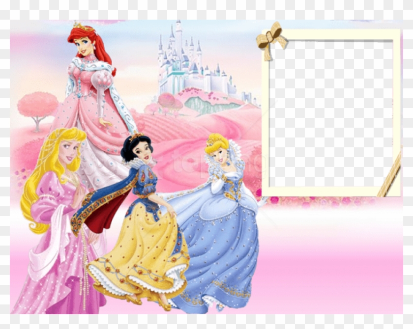 Free Png Walt Disney Princesses Kids Transparent Frame - Disney Princess Birthday Backgrounds Clipart #4119435