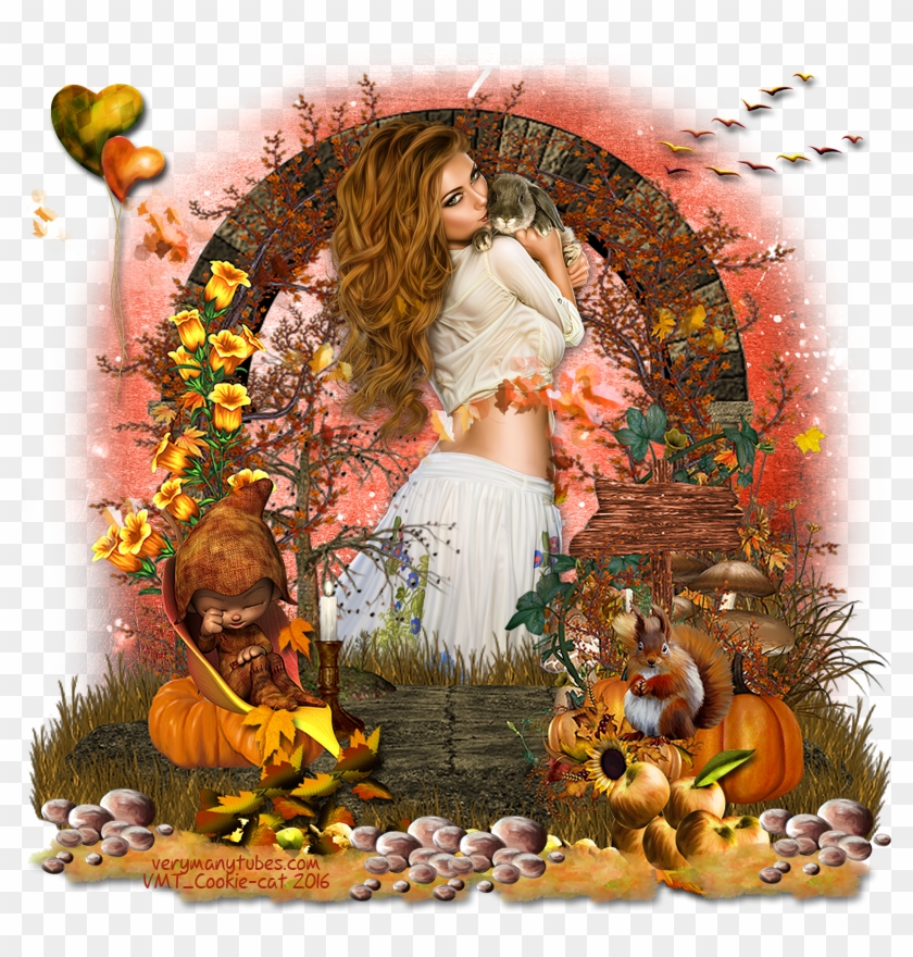 Par Cookie-cat Creations Dans Automne/halloween Le - Floral Design Clipart #4119576