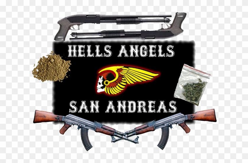 The Hells Angels Motorcycle Club - Assault Rifle Clipart