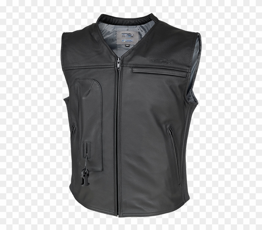Helite Leather Airbag Vest Clipart #4120099
