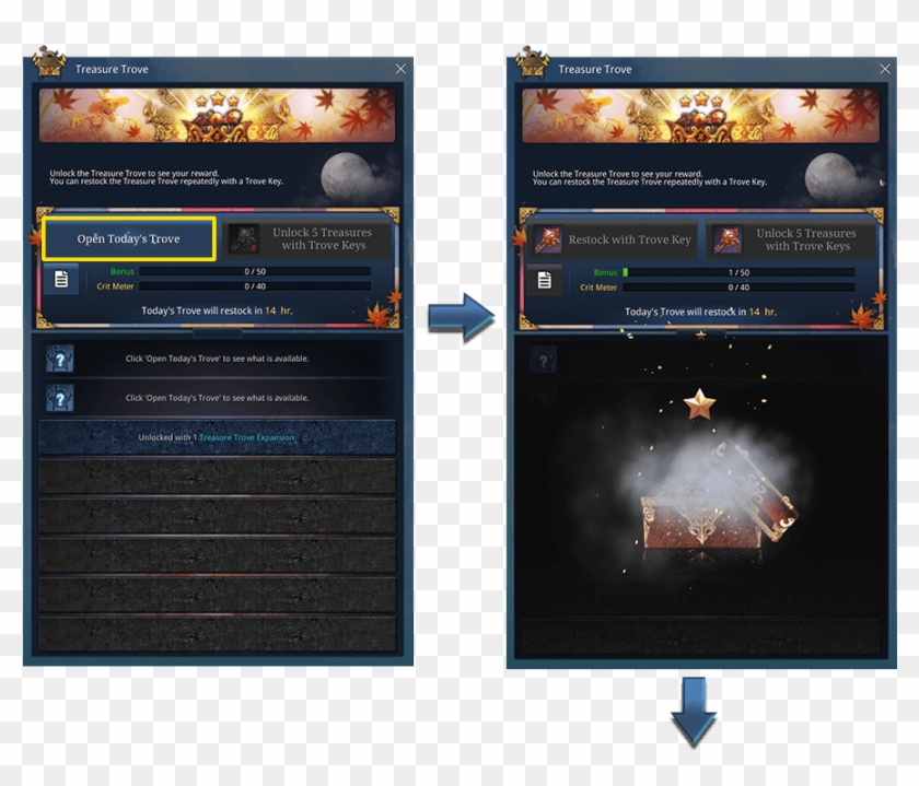 Six Additional Treasure Trove Slots Can Be Opened With - Trove Blade And Soul Clipart #4120340