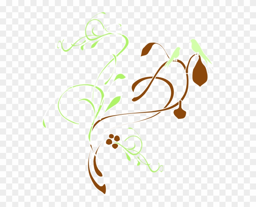 On A Branch Png - Wedding Borders Clipart Png Black And White Transparent Png #4120800