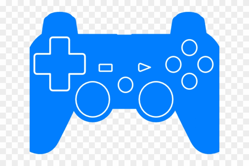 Video Game Clipart Ps3 Controller - Blue Gaming Controller Png Transparent Png