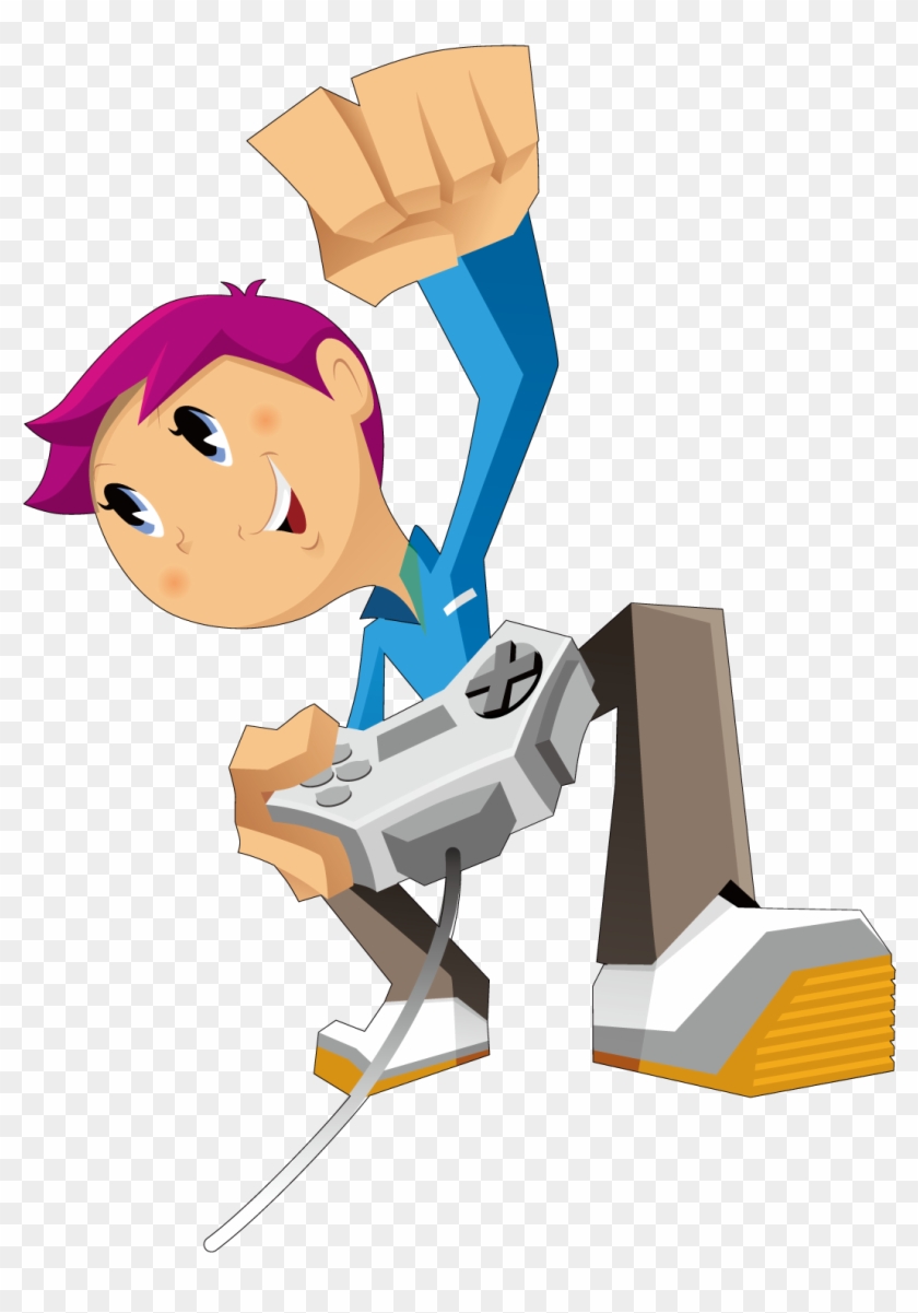 Donut Clipart Video Game - Menino Jogando Video Game Png Transparent Png