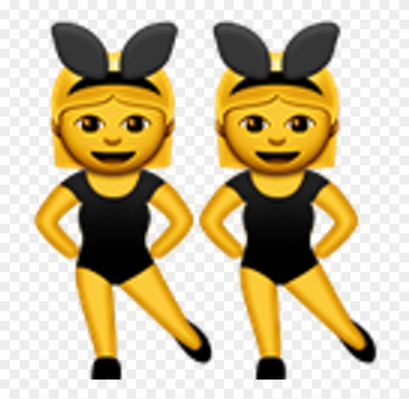 Twins Clipart Emoji - Dancing Girls Emoji Png Transparent Png