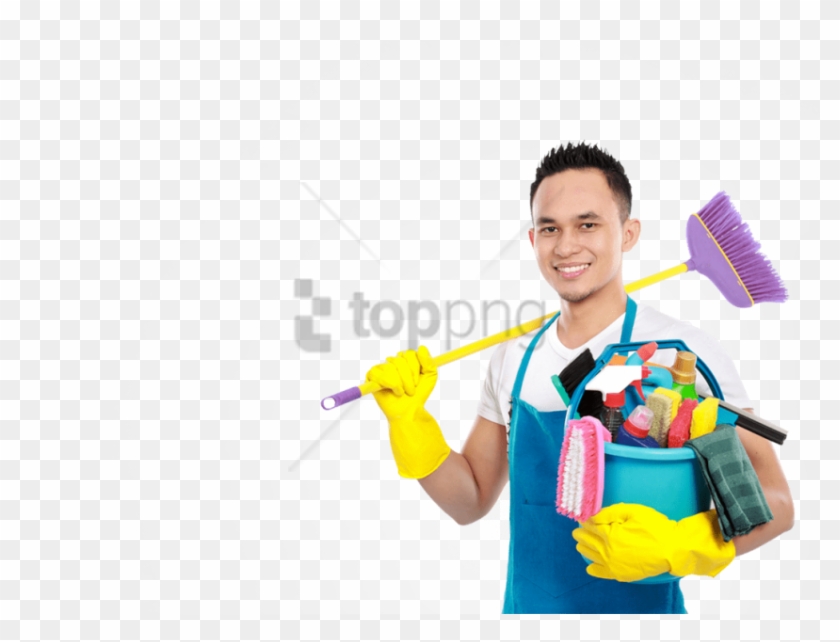 Free Png Cleaning Png Png Image With Transparent Background - Cleaning Man Clipart #4121154