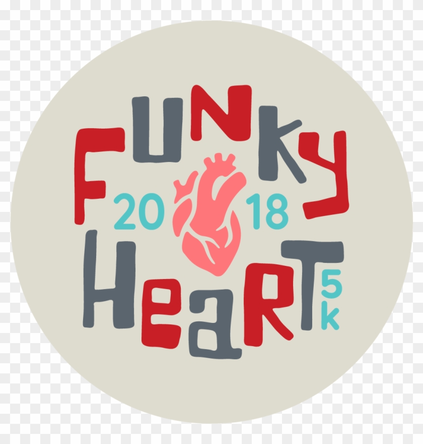 Funky Heart 5k Walk & Run - Graphic Design Clipart #4121232