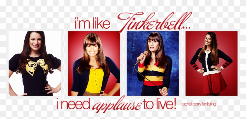 I'm Like Tinkerbelli Need Applause To Live // Rachel - Rachel Berry Season 2 Clipart #4121265