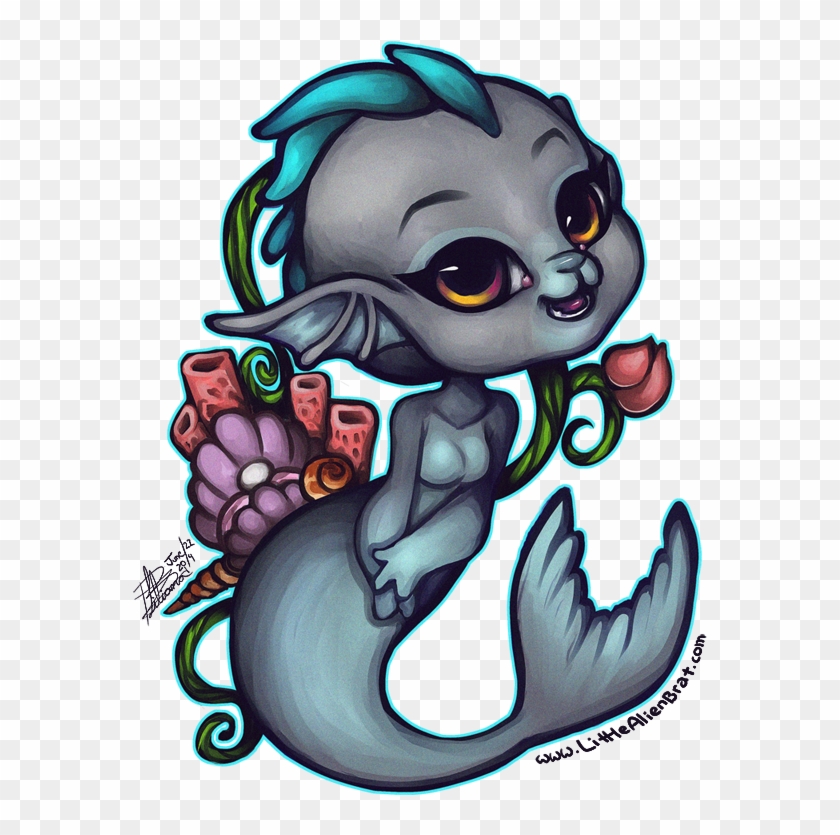 Kairi The Seal Mermaid - Cartoon Clipart #4121267
