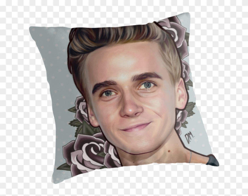 Joe Sugg 'flowers' By Draconamalfoy - Throw Pillow Clipart #4121394