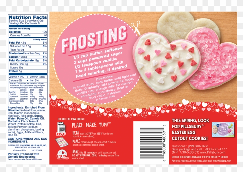 Hearts Shape Cutout Sugar Cookies - Heart Clipart