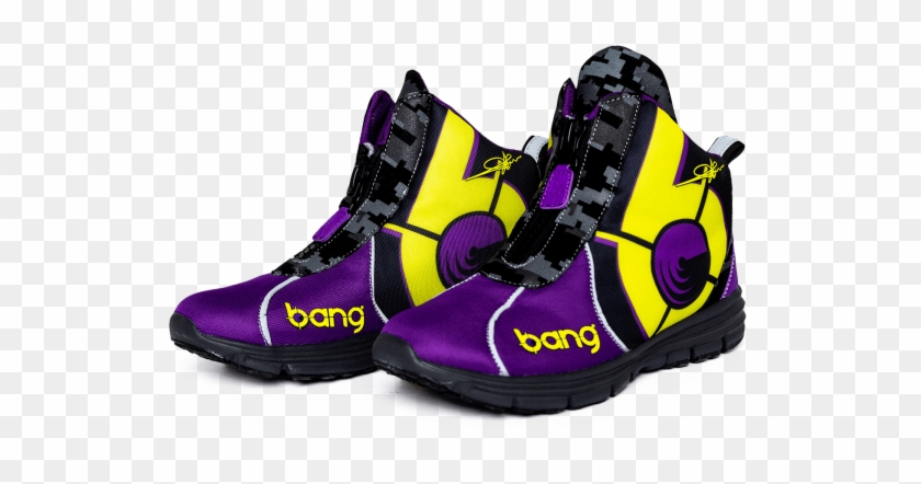 Bang Kicks Purple Haze Camo Fighter - Running Shoe Clipart #4122128