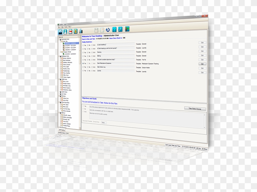 A Computer Displaying Callisto - Computer Program Clipart