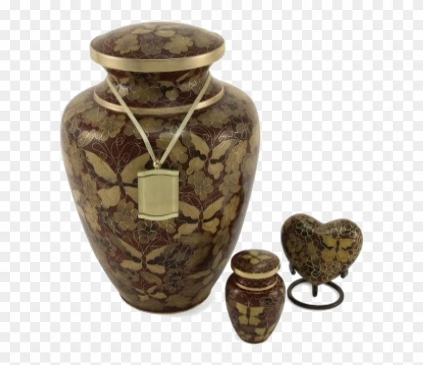 Golden Butterfly Adult Urn - Vase Clipart #4123628