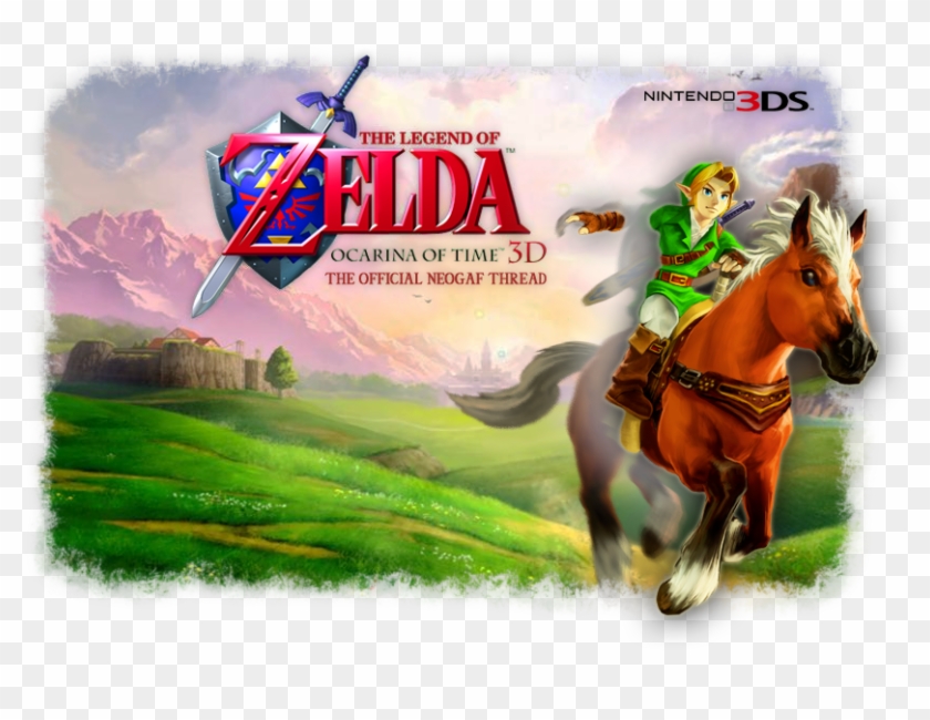 The Legend Of Zelda Ocarina Of Time Logo Png - Hyrule Field Oot 3d Clipart