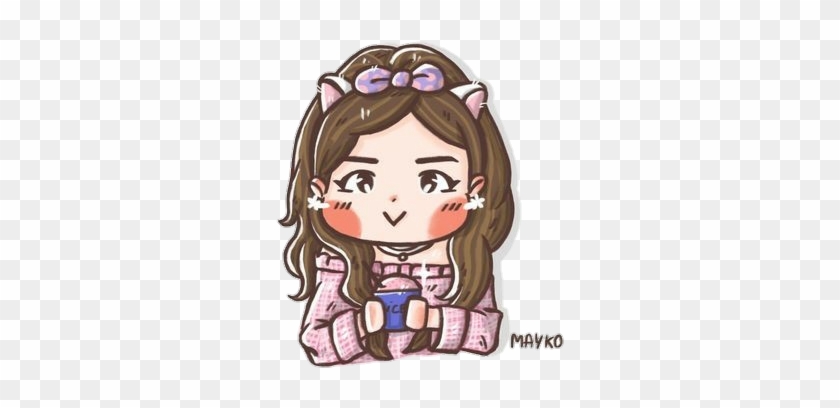 Rose Parkchaeyoung Blackpink Blackpinkfanart Fanart - Blackpink Rose Fanart Chibi Clipart