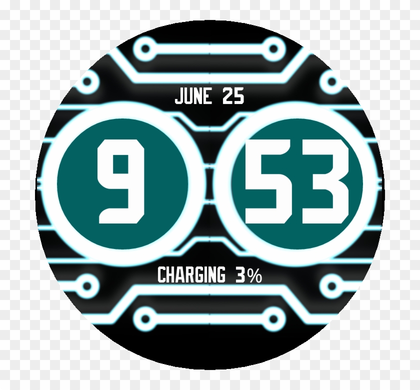 Tron 360 Watch Face Preview Clipart #4124165